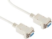 Câble null modem série RS232 S-Impuls SUB-D (f) 9 broches - SUB-D 9 broches (v) - 1,8 mètre