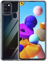 Samsung A21S Hoesje - Samsung Galaxy a21s hoesje siliconen case transparant cover