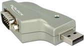 DeLOCK 63916 tussenstuk voor kabels USB 2.0 Type-A RS-232 DB9 Grijs