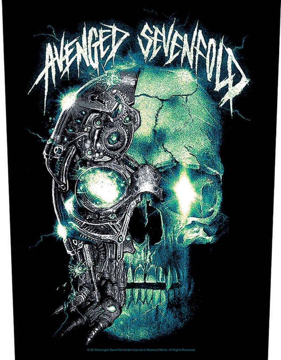 Avenged Sevenfold - Mechanical Skull Rugpatch - Multicolours