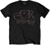 Creedence Clearwater Revival Heren Tshirt -S- CCR Zwart