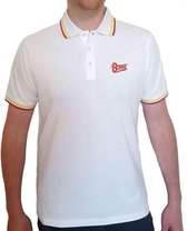 Polo David Bowie -L- Logo Flash Blanc