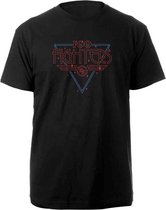 Foo Fighters Heren Tshirt -L- Black Disco Outline Zwart