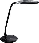 LED Bureaulamp met Vergrootglas - Aigi Magnoty - 5W - Natuurlijk Wit 5000K - Dimbaar - Glans Zwart - BES LED