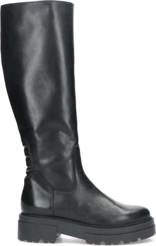 Sacha - Dames - Zwarte hoge chunky boots - Maat 38 | bol.com
