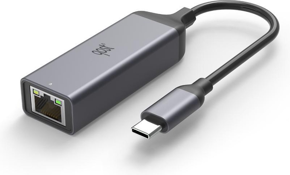 USB-C Naar Ethernet - Lan Netwerk Adapter - USB C To Internet RJ45 Poort - 10/100/1000 Mbps