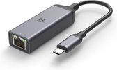 USB-C Naar Ethernet Lan Netwerk Adapter - USB C To Internet RJ45 Poort - 10/100/1000 Mbps