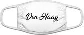 Den Haag mondkapje | gezichtsmasker | bescherming | bedrukt | s gravenhage | Wit mondmasker van katoen, uitwasbaar & herbruikbaar. Geschikt voor OV