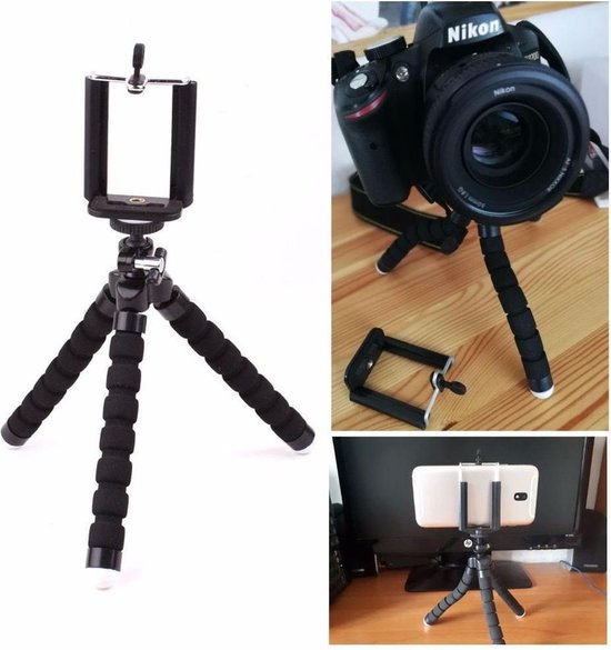 Flexibel Statief voor Smartphone, GroPro en Camera - Met Telefoonhouder ...