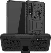 Motorola One Macro Hoesje - Schokbestendige Back Cover - Zwart