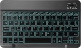 Elementkey V01 - Aluminium Bluetooth 3.0 Toetsenbord  - LED Verlichting RGB  - Keyboard voor TV, Tablet en PC / Computer - Zwart