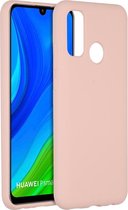 Accezz Hoesje Geschikt voor Huawei P Smart (2020) Hoesje Siliconen - Accezz Liquid Silicone Backcover - roze