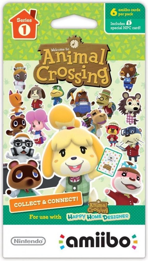 Cartes Amiibo Animal Crossing Série 1 (1 paquet) (6 cartes) | Jeux | bol.com