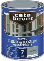 CetaBever Buiten Deur & Kozijn Meester Beits - Zijdeglans - RAL 7001 - 750 ml