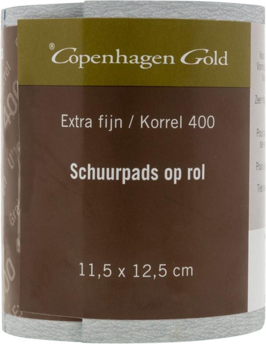 Copenhagen Gold schuurpad droog schuren korrel 400 - 11,5 x 12,5 cm (9 stuks)