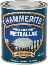 Hammerite Metaallak Structuur - Zilvergrijs - 750 ml