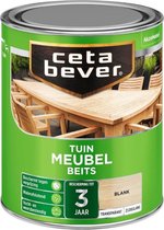 CetaBever Tuinmeubel Beits - Zijdeglans - Blank - 750 ml