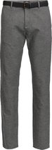 WE Fashion Heren slim fit chino met streepdessin - Maat W31 X L34