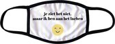 Wasbaar mondkapje Smiley