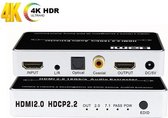 DrPhone ARC10 - HDMI 2.0 Audio Extractor - 4K / 60Hz - HDR HDCP 2.2 -  Audio Converter - Toslink / Coaxiale Audio + Stereo + EDID