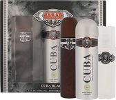 Cuba - Cuba Black Gift Set 100 ml , After Shave Cuba Black 100 ml and deospray Cuba Black 200 ml - 100ML