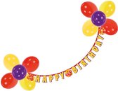 Amscan Letterslinger Met Balonnen Happy Birthday Latex/papier