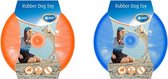 Duvo+ Tpr flash frisbee Oranje/blauw 20cm, LET OP ! GEEN KEUZE MOGELIJK !!