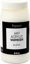 Art Acrylic vernis, 500 ml, Transparant glans, wit