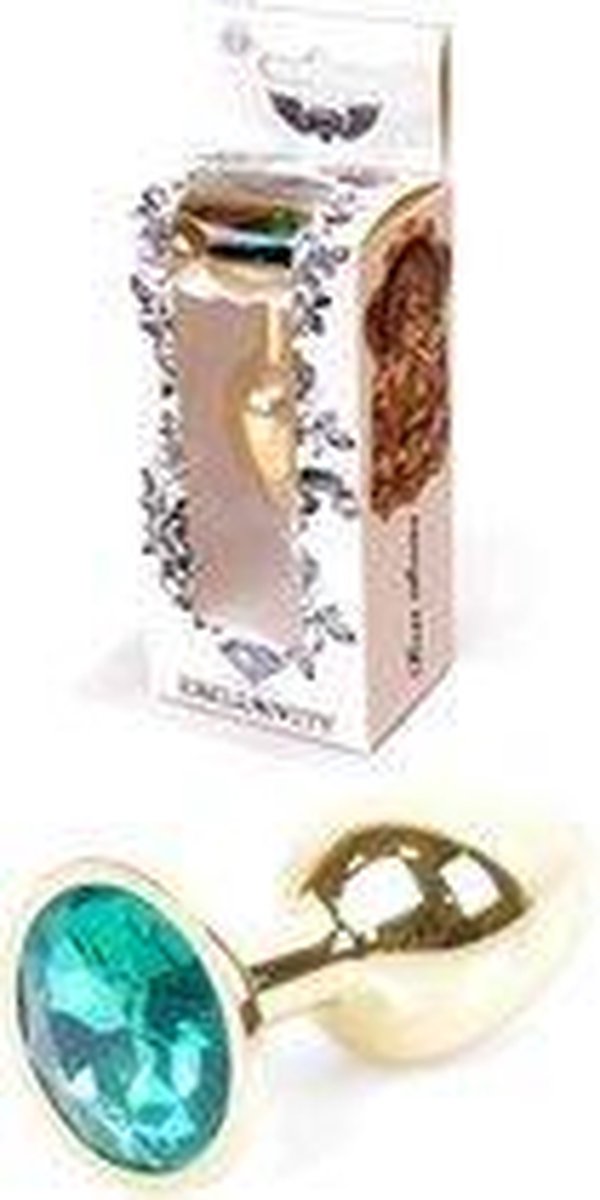 Goedkoopste Boss Series - Gold Plug - Anale Plug - Buttplug - Gouden Plug - Diamant - S/M - Groen