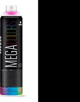 MTN Mega Zwarte Spuitverf – 600ml hoge druk & glossy afwerking
