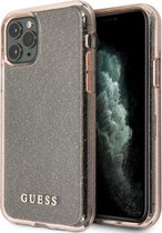 Guess Glitter Back Case - Geschikt voor Apple iPhone 11 Pro Max (6.5") - Roze