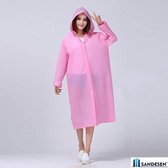 Sandesen® Dames Regenjas Roze maat XL
