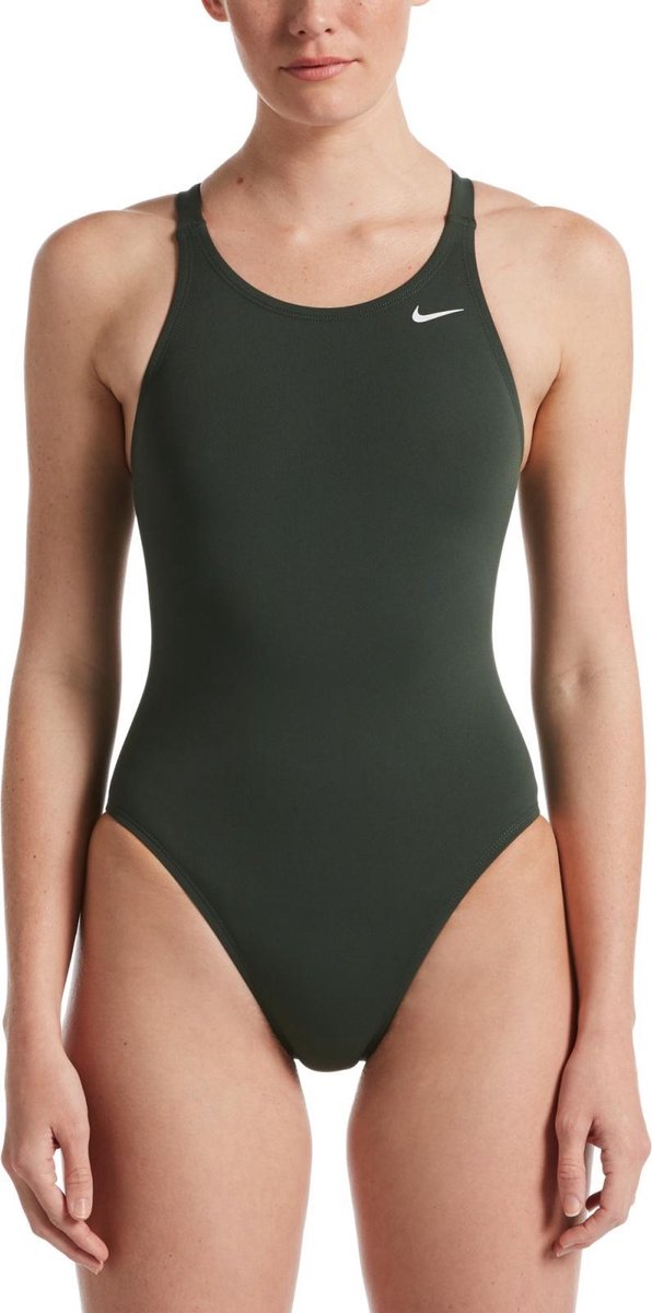 Nike Hydrastrong Solids Fastback One Piece Dames Sportbadpak Calactic Galactic Jade