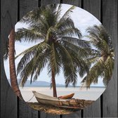 Wandcirkel Tropische Palmbomen