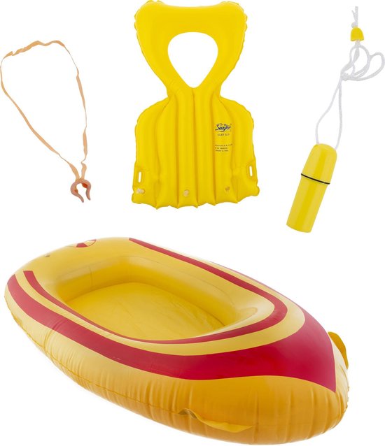 bateau 115 x 75 cm + gilet de sauvetage + pince-nez + tube de natation pour  les... | bol.com