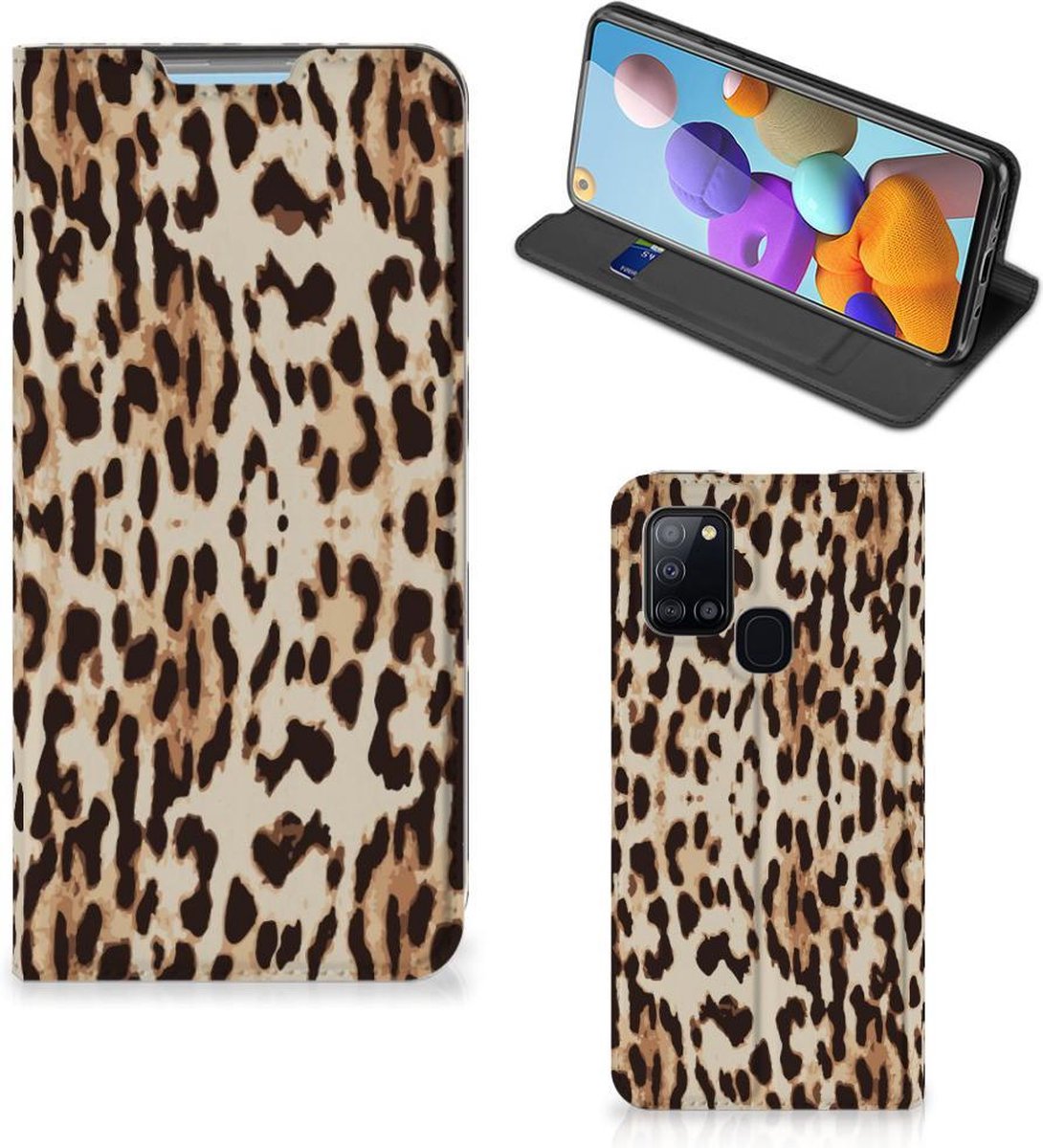 Samsung Galaxy A21s Hoesje maken Leopard