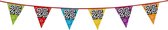 1x stuks vlaggenlijnen met glitters 25 jaar thema feestartikelen - Verjaardag versieringen - 8 meter - Plastic