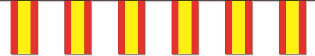 Papieren slinger Spanje 4 meter - Spaanse vlag - Supporter feestartikelen -  Landen... | bol