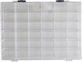 Opberg/sorteer box met 36 vakken 25 cm - Gereedsschapskist - Toolbox - Opbergdoos voor kleine spullen