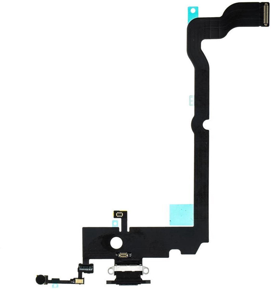 Voor Apple iPhone Xs Max dock-connector flexkabel - zwart