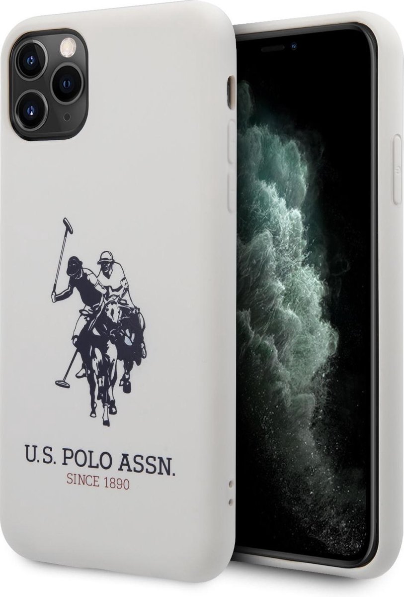US Polo Apple iPhone 11 Pro Max Wit Backcover hoesje - Groot paard