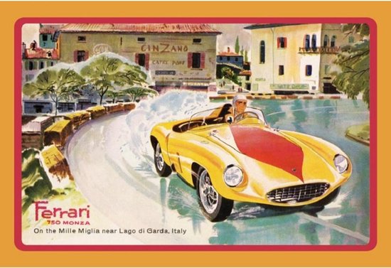 Wandbord - Ferrari 750 Monza