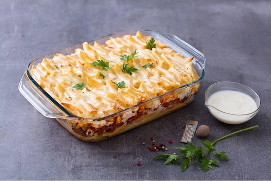 Ovenschaal Rechthoek - Met Grepen - Borosilicaatglas - 1,4 liter - Transparant