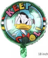 DONALD-DUCK-GROEN-GEK-GEZICHT-18-INCH-FOLIE-BALLON