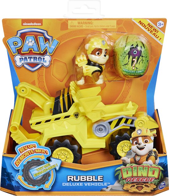 PAW Patrol LA PAT' PATROUILLE - VÉHICULE + FIGURINE RUBEN DINO