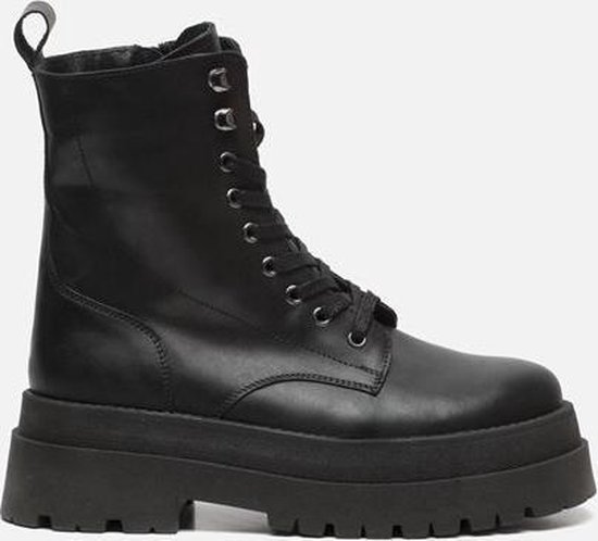 Ann Rocks Veterboots zwart - Maat 40 | bol.com