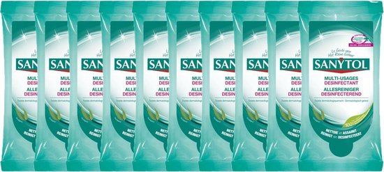 Sanytol - Lingettes désinfectantes - 10 x 36 pièces (360) - Pack