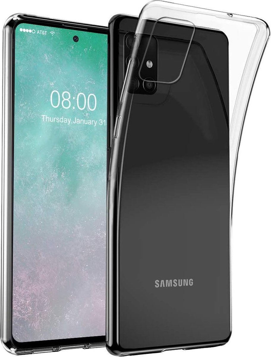 Samsung Galaxy A51 Backcover - Transparant - Soft TPU hoesje