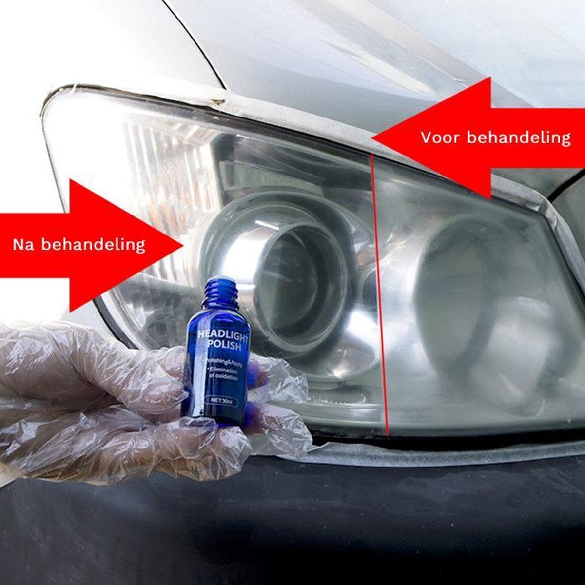 koplamp polijstset koplamp reparatieset Koplamp coating Glans APK Proof Car...
