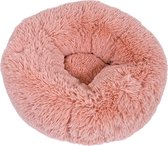 Superzacht donut hondenkussen 50 cm roze